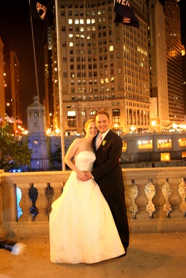 Wedding Photography in the Night City Lights